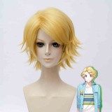 35cm Short Blonde Mystic Messenger Yoosung Wig Synthetic Anime Cosplay Hair Wigs CS-324D