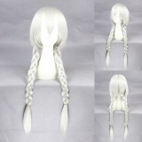 80cm Long Silver White Zootopia Judy Rabbit Wig Synthetic Anime Cosplay Hair Wigs CS-278A