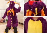 Adult Cartoon Flannel Unisex Spyro Animal Onesies Anime Kigurumi Costume Pajamas Sets KT017