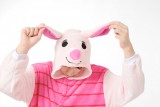 Adult Cartoon Flannel Unisex Piglet Animal Onesies Anime Kigurumi Costume Pajamas Sets KT034