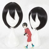 30cm Short A Silent Voice Yuzuru Nishimiya Wig Black Synthetic Anime Cosplay Wigs CS-335A