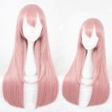 75cm Long Straight A Silent Voice Shoko Nishimiya Wig Pink Synthetic Anime Cosplay Wigs CS-335B