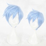 35cm Short Blue A3 Misumi Ikaruga Wig Synthetic Anime Cosplay Wigs CS-336C