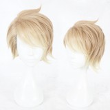 35cm Short Flaxen Mixed A3 Itaru Chigasaki Wig Synthetic Anime Cosplay Hair Wigs CS-336B