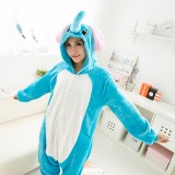 Adult Cartoon Flannel Unisex Elephant Animal Onesies Anime Kigurumi Costume Pajamas Sets KT072