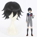 30cm Short Black Darling in the Franxx Hiro Wig Synthetic Hair Anime Cosplay Wigs CS-368C
