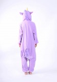 Adult Cartoon Flannel Unisex Purple Flying Horse Animal Onesies Anime Kigurumi Costume Pajamas Sets KT076