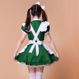 Girls Sexy Green Japanese Halloween Costumes Lolita Maid Princess Dress Anime Cosplay Costumes MS050