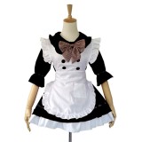 Girls Black Sexy Japanese Halloween Costumes Lolita Maid Princess Dress Anime Cosplay Costumes MS041