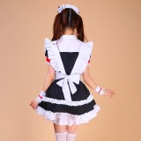 Black Sexy Japanese Halloween Costumes Lolita Maid Princess Dress Anime Cosplay Costumes MS022