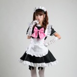 Black Sexy Japanese Halloween Costumes Lolita Maid Princess Dress Anime Cosplay Costumes MS005