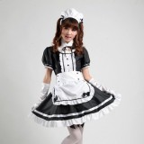 Black Sexy Japanese Costumes Lolita Maid Princess Dress Anime Cosplay Costumes MS001