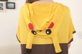 Adult Cartoon Cotton Unisex Pikachu Summer Onesie Anime Kigurumi Costumes Pajamas Sets ST009