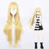 100cm Long Curly Blonde Wig Angels of Death Cosplay Ray Synthetic Anime Cosplay Wigs CS-379B