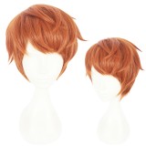 30cm Short Orange Hypnosis Mic Busujima Meison Riou Wig Cosplay Synthetic Anime Hair Wigs CS-383J