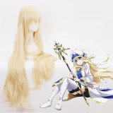 100cm Long Curly Light Blonde Goblin Slayer Priestess Wig Synthetic Anime Cosplay Wigs CS-391A
