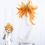 35cm Short Yellow Orange Mixed Wig The Promised Neverland Emma Wig Synthetic Anime Cosplay Wig CS-399A