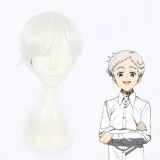 30cm Short Silver The Promised Neverland Norman Wig Synthetic Anime Cosplay Wigs CS-399B