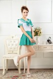 New Anime Costumes School Unfirm Clothes For Girls Green Sailor Suit Dress Lolita Maid Dress DS005