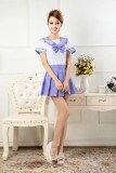 New Anime Costumes School Unfirm Clothes For Girls Purple Sailor Suit Dress Lolita Maid Dress DS007