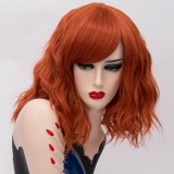 2019 New Fashion 35cm Short Curly Synthetic Anime Wig Cosplay Lolita Wig For Halloween Party With Multi Colors
