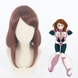 35cm Short Brown My Hero Academia Cosplay Ochaco Uraraka Wig Synthetic Anime Hair Wigs CS-410A