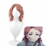 45cm Medium Long Pink Demon Slayer Wig Sabito Anime Cosplay Hair Wigs CS-471N