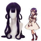 60cm Long Curly Purple Toilet Bound Hanako kun Akane Aoi Wig Synthetic Anime Cosplay Wigs CS-427A