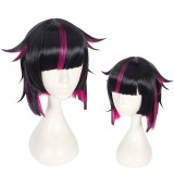 35cm Short Black&Rose Disney Twisted Wonderland Lilia Vanrouge Wig Synthetic Anime Cosplay Wigs CS-435A