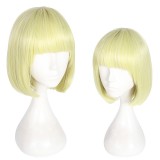 30cm Short Yellow Disney Twisted Wonderland Anime Rook Hunt Wig Synthetic Hair Cosplay Wigs CS-452A
