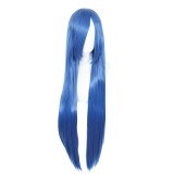 100cm Long Straight Dark Blue Hair Wig Lucky Star Anime Izumi Konata Wig Synthetic Cosplay Wigs CS-036A