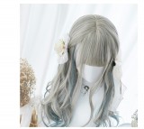 60cm Long Curly Color Mixed Party Hair Wig Synthetic Anime Cosplay Costume Wig Lolita Wigs For Girls CS-825A