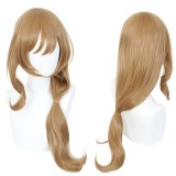65cm Long Curly Light Brown Genshin Impact Lisa Wig Synthetic Anime Cosplay Hair Wigs CS-455K