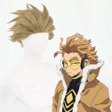 30cm Short Light Brown Hair Wig My Hero Academia Hawkes Wig Synthetic Anime Cosplay Wigs CS-384L