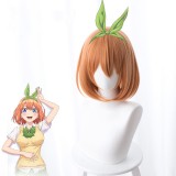 35cm Short Orange The Quintessential Quintuplets Nakano Yotsuba Wig Synthetic Anime Cosplay Wigs CS-404D