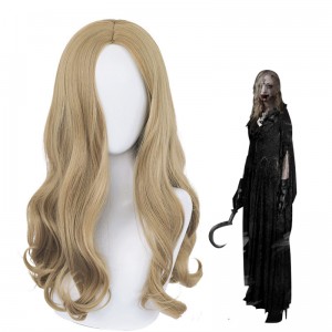 55cm Long Curly Brown Resident Evil Bela Wig Cosplay Synthetic Anime Hair Wigs CS-479A
