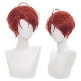 30cm Short Wine Red Wonder Egg Priority Anime Momoe Sawaki Wig Synthetic Cosplay Hair Wigs CS-467C