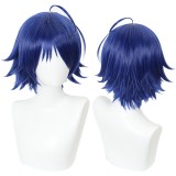 30cm Short Blue Wonder Egg Priority Anime Ohto Ai Wig Synthetic Cosplay Hair Wigs CS-467A