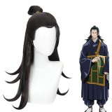 65cm Long Black Jujutsu Kaisen Anime Wig Geto Suguru Hair Synthetic Cosplay Costume Wigs CS-458K
