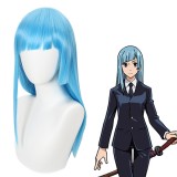 50cm Long Straight Sky Blue Jujutsu Kaisen Miwa Kasumi Wig Synthetic Anime Cosplay Wigs CS-458J