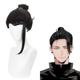 30cm Short Black Jujutsu Kaisen Geto Suguru Wig Cosplay Synthetic Anime Hair Wigs CS-458L