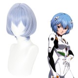 35cm Short Straight Light Blue EVA Anime Ayanami Rei Wig Synthetic Cosplay Hair Wigs CS-480A