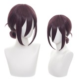 35cm Short Dark Purple Chainsaw Man Anime Reze Wig Synthetic Cosplay Hair Wigs CS-465E