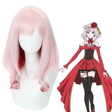 40cm Medium Long Pink&Red Takt Op Destiny Anime Destiny Wig Synthetic Anime Cosplay Wigs CS-490A