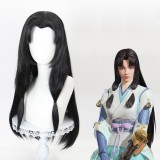 80cm Long Black Naraka: Bladepoint Tsuchimikado Kurumi Wig Cosplay Synthetic Anime Hair Wigs CS-492A