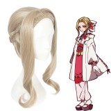 40cm Medium Long Curly Flaxen Toilet Bound Hanako kun Yako Wig Synthetic Anime Cosplay Wigs CS-433A