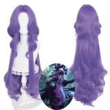 100cm Long Curly Purple League of Legends LOL Game Syndra Wig Cosplay Synthetic Anime Cosplay Hair Wigs CS-119Y