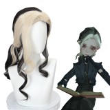50cm Long Curly Black&Golden Mixed The Night Manor Wig Harry Potter: Magic Awakened Game Synthetic Anime Cosplay Wigs CS-491D