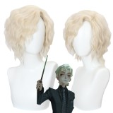 30cm Short Curly Light Golden The Night Manor Wig Cosplay Harry Potter: Magic Awakened Game Synthetic Hair Wigs CS-491C
