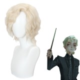 30cm Short Curly Light Golden The Night Manor Wig Cosplay Harry Potter: Magic Awakened Game Synthetic Hair Wigs CS-491C